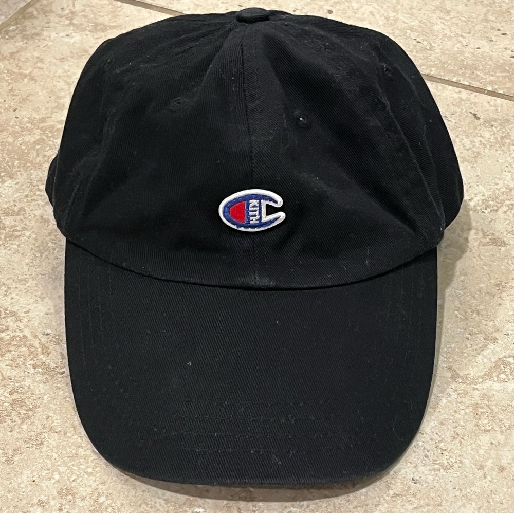 KITH X Champion Cotton Baseball Cap Hat Rare Collab OSFA